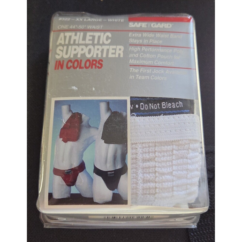 Lot of 4 VTG 80/90s Safe-T-Gard Athletic Supporters Jockstraps XXL 2XL NIB NOS